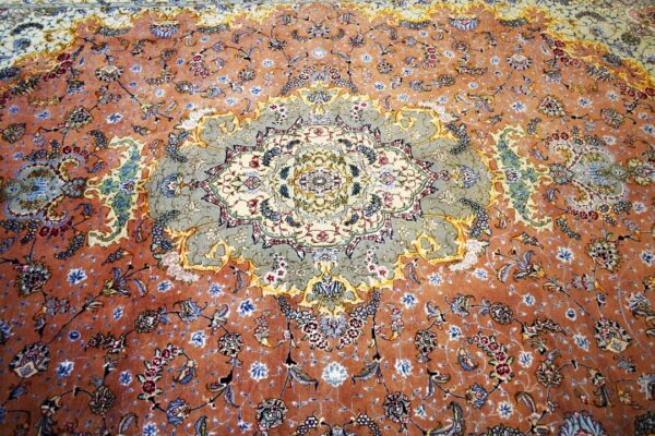 Tabriz  - Rilievo in seta , Firmato ( Benam ) - immagine 2