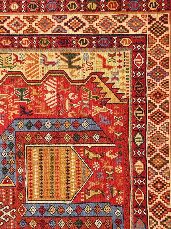 Kilim Sirjan (suzani) 205 x 135 cm - immagine 3