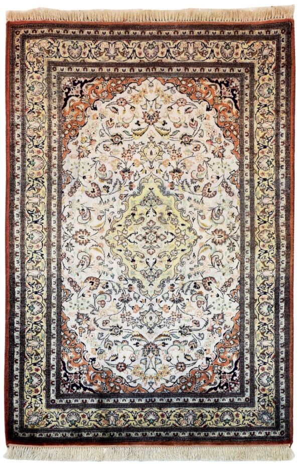 Qum - Ghom 100% seta ( Vecchia ) 123 x 80 cm