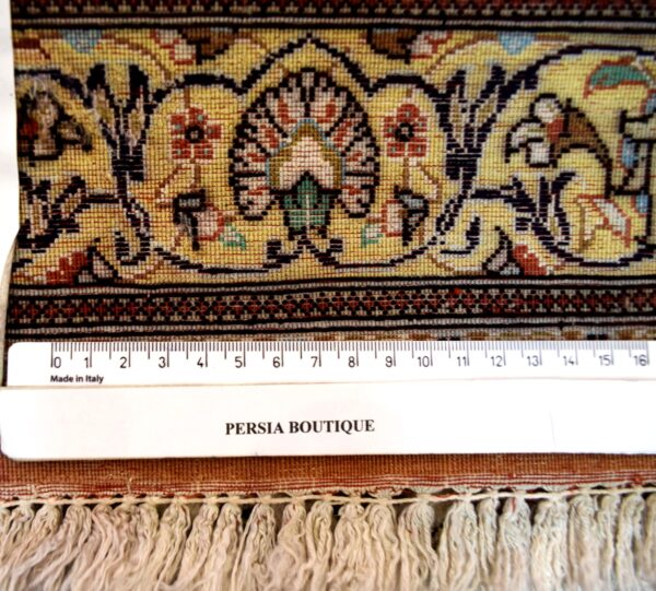 Qum - Ghom 100% seta ( Vecchia ) 123 x 80 cm - immagine 5