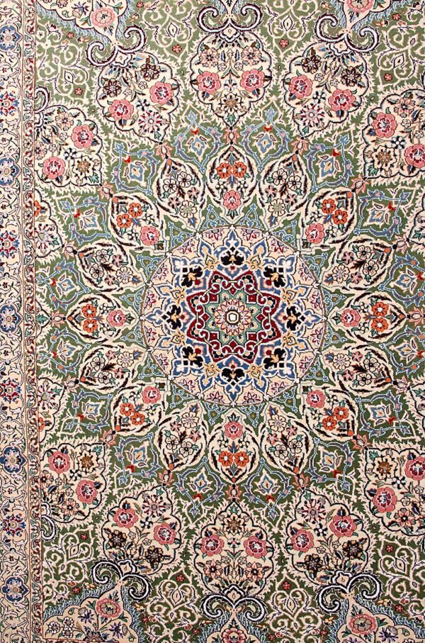 Tappeto persiano Nain firmato Habibian 205 x 135 cm - immagine 4
