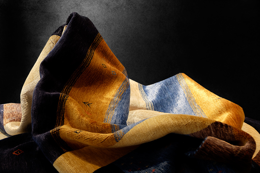 Tappeto Moderno Loribaf Silk in Lana Silver e Viscosa – 233x173 cm - immagine 6