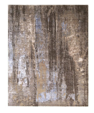 Tappeto moderno Lotus 305x241 cm annodato a mano in lana e seta