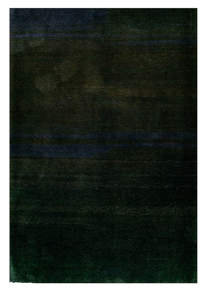 Tappeto Qashqai Lori in lana vellutata, 150x107 cm, colore verde