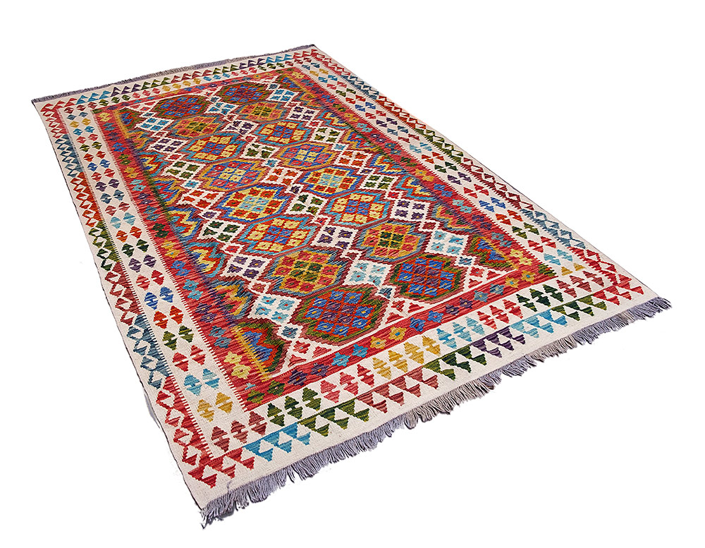Kilim Classico Decorativo Gold 257×154 cm in Lana - immagine 2